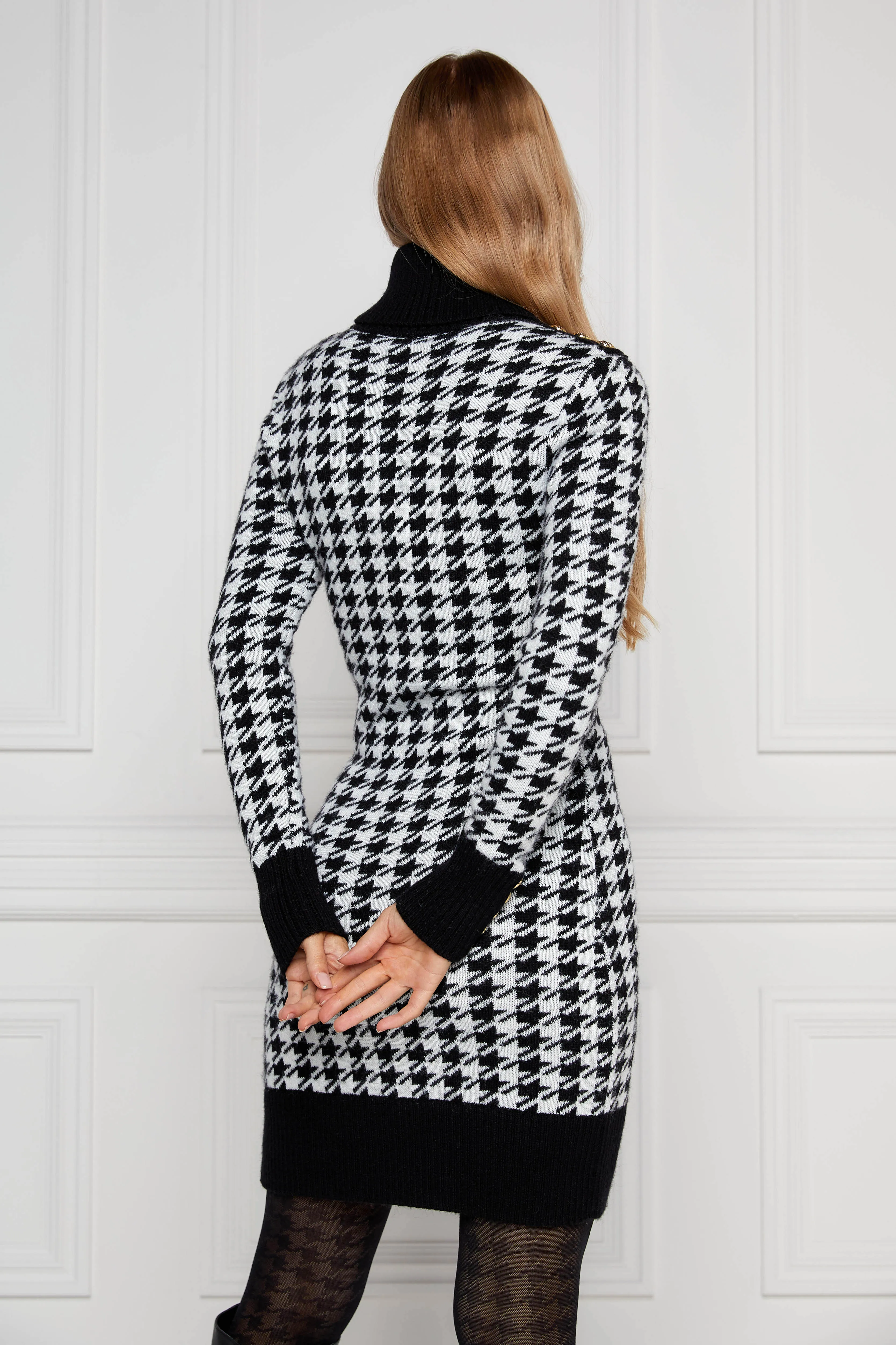 Heritage Jumper Dress (Houndstooth)