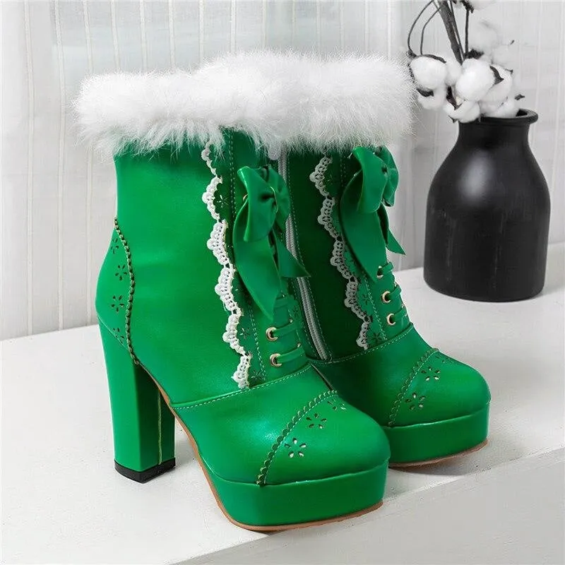 Holiday Lolita Booties