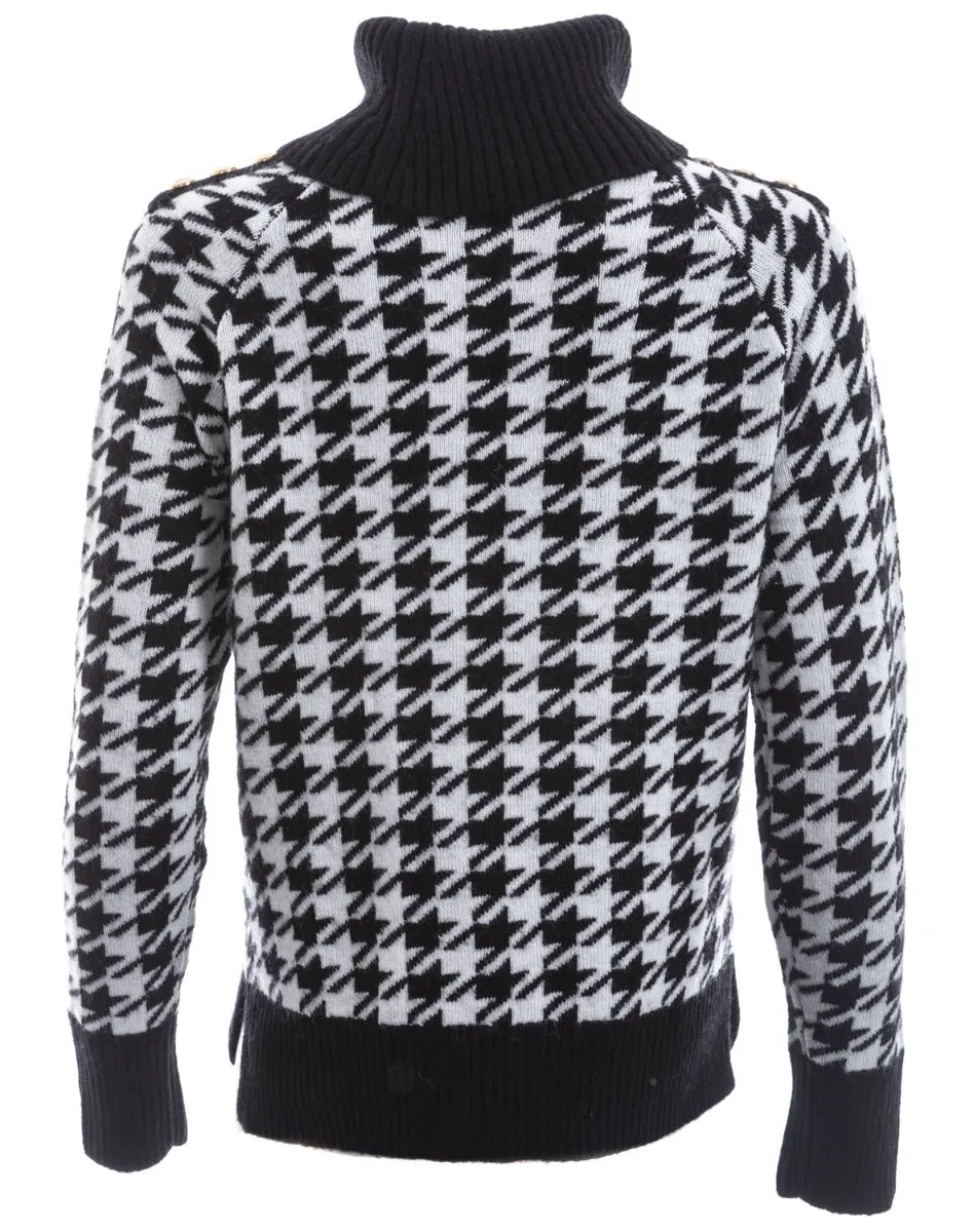 Holland Cooper Heritage Knit Jumper in Houndstooth