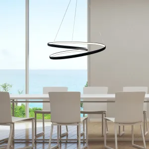 Infinity LED Spiral Pendant