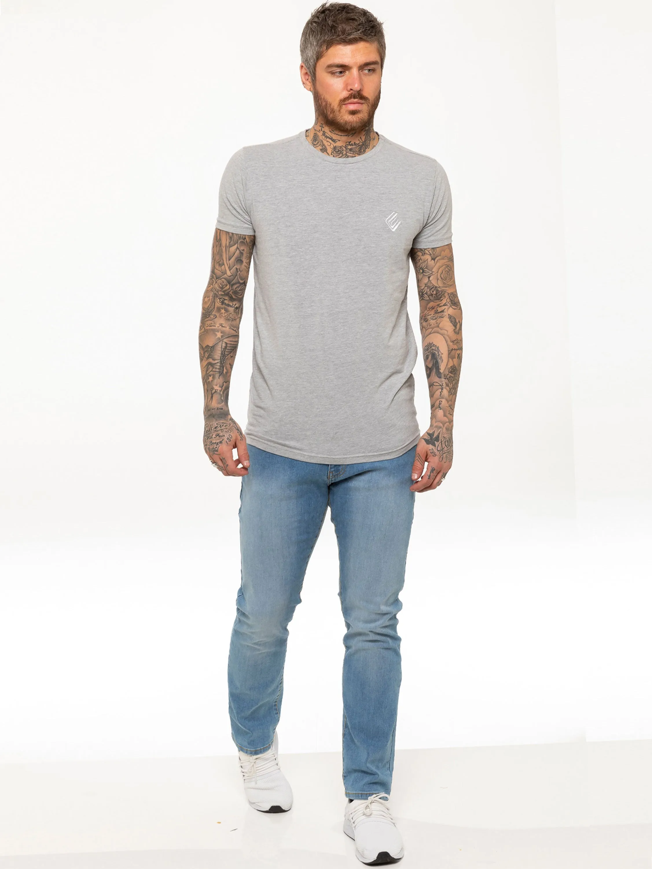 Kruze | Mens Straight Leg Stretch Jeans