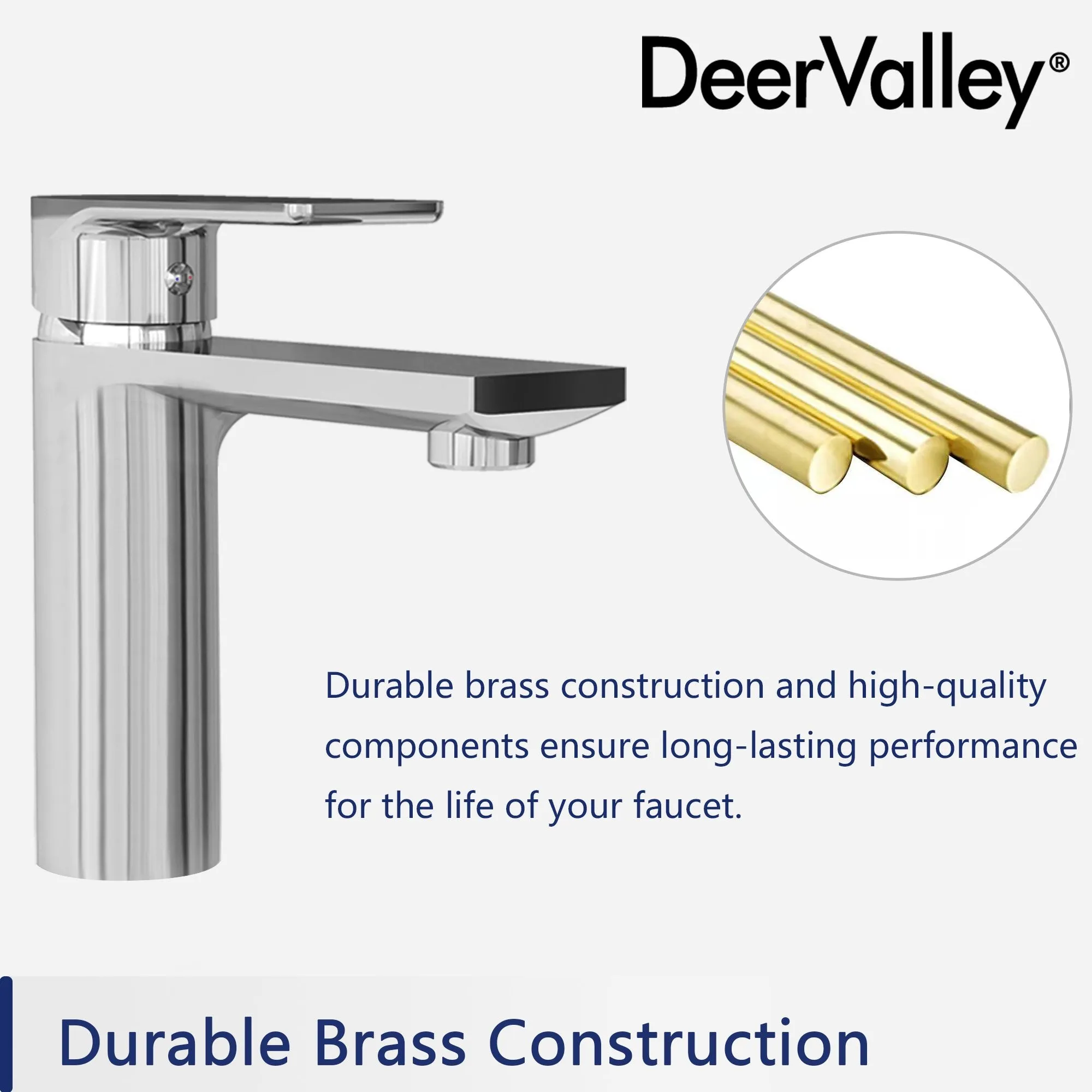 LIBERTY Brass Vessel Sink Bathroom Faucet, Durable