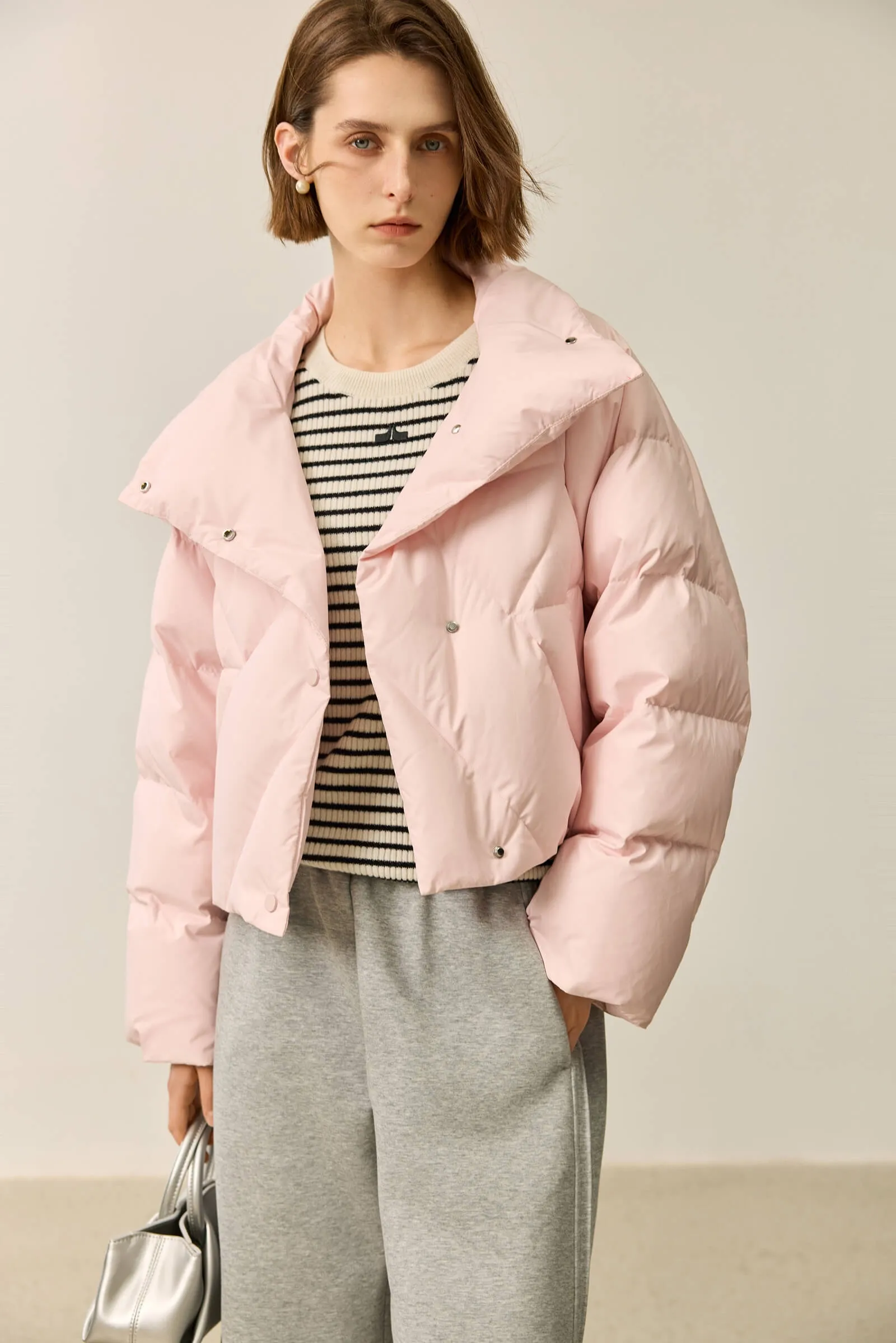 LILY White Duck Down Ultra-Light Down Jacket