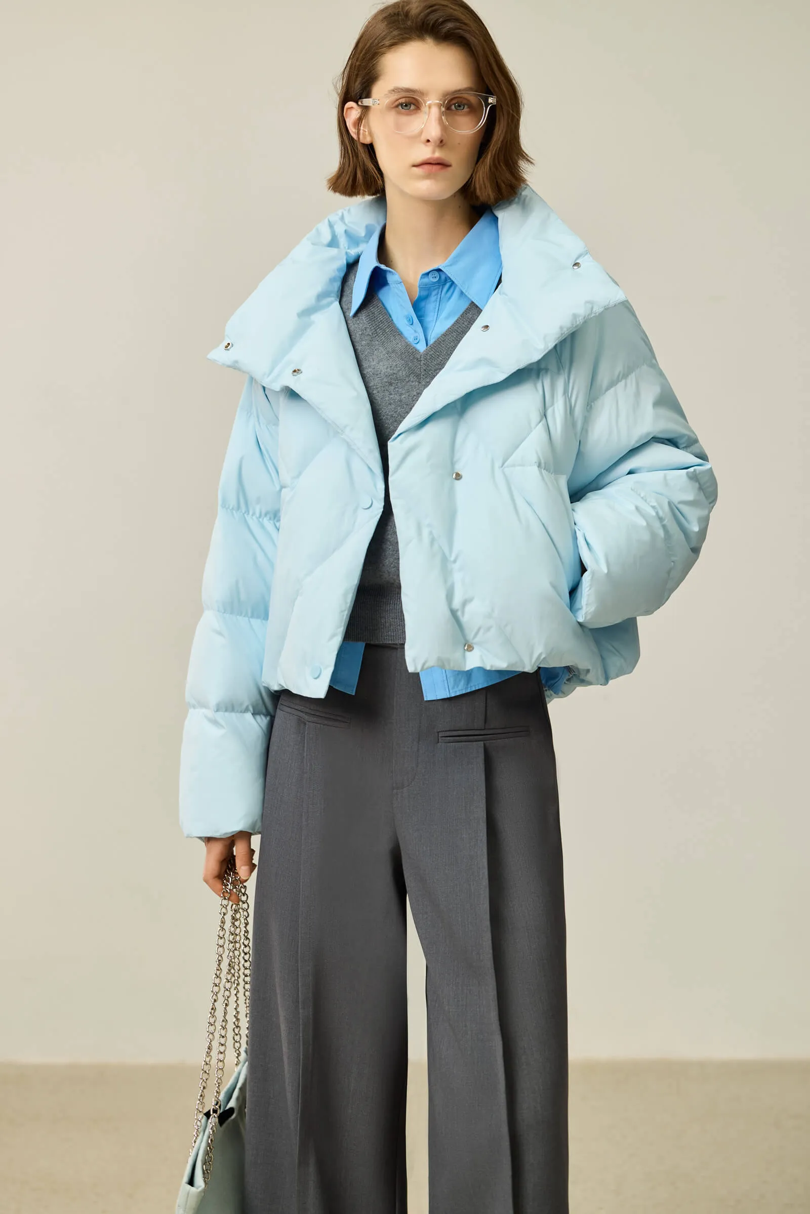 LILY White Duck Down Ultra-Light Down Jacket