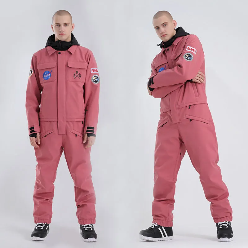 Men's SMN Slope Star Nasa Icon Ski Suits Winter Jumpsuit