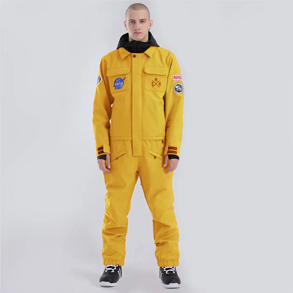 Men's SMN Slope Star Nasa Icon Ski Suits Winter Jumpsuit