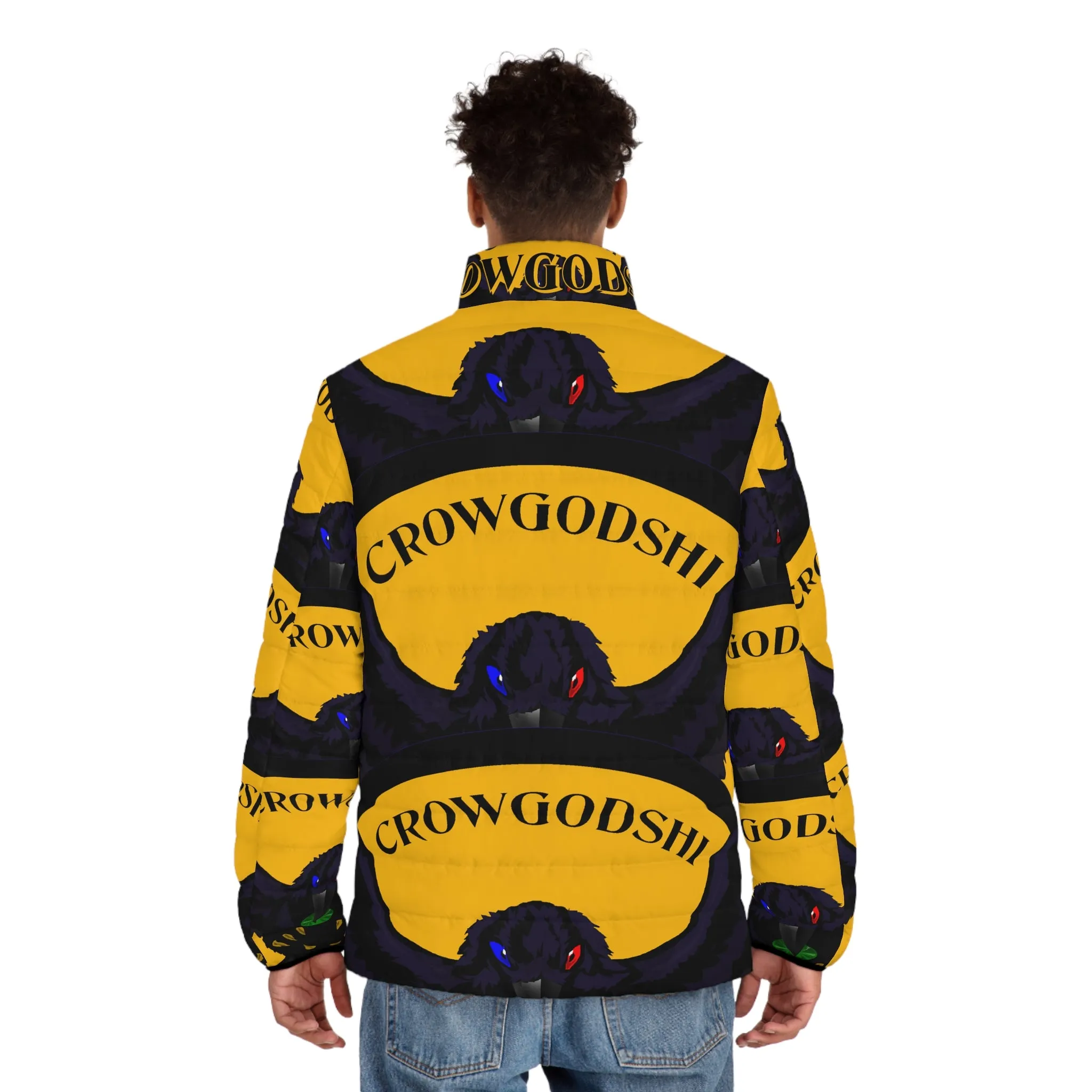 Men's Special Edition Crowgodshi Puffer Jacket, GOLD LOGO