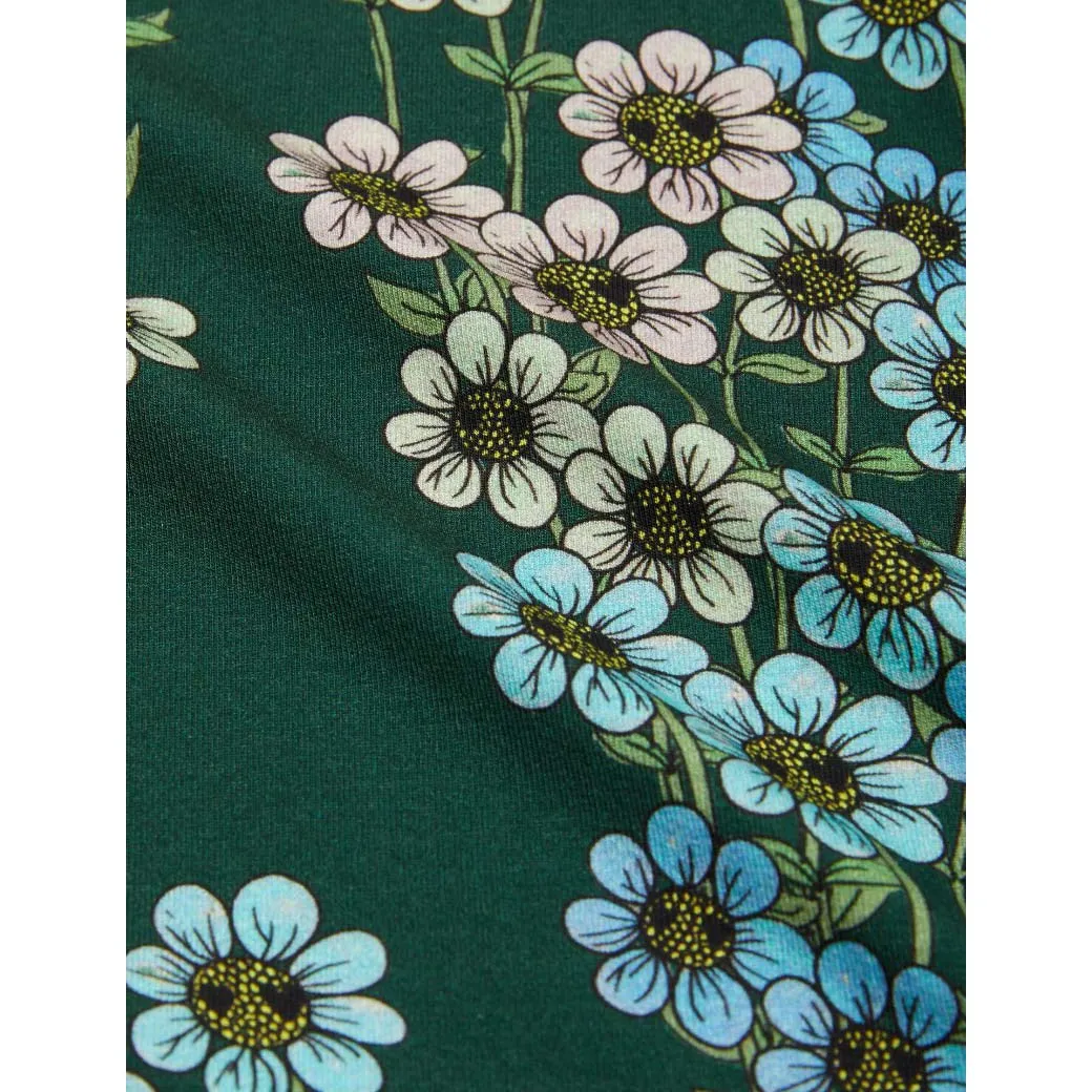 Mini Rodini - Daisies short-sleeved tee - green