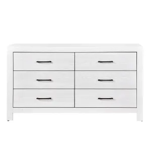 Modern White Wood Dresser