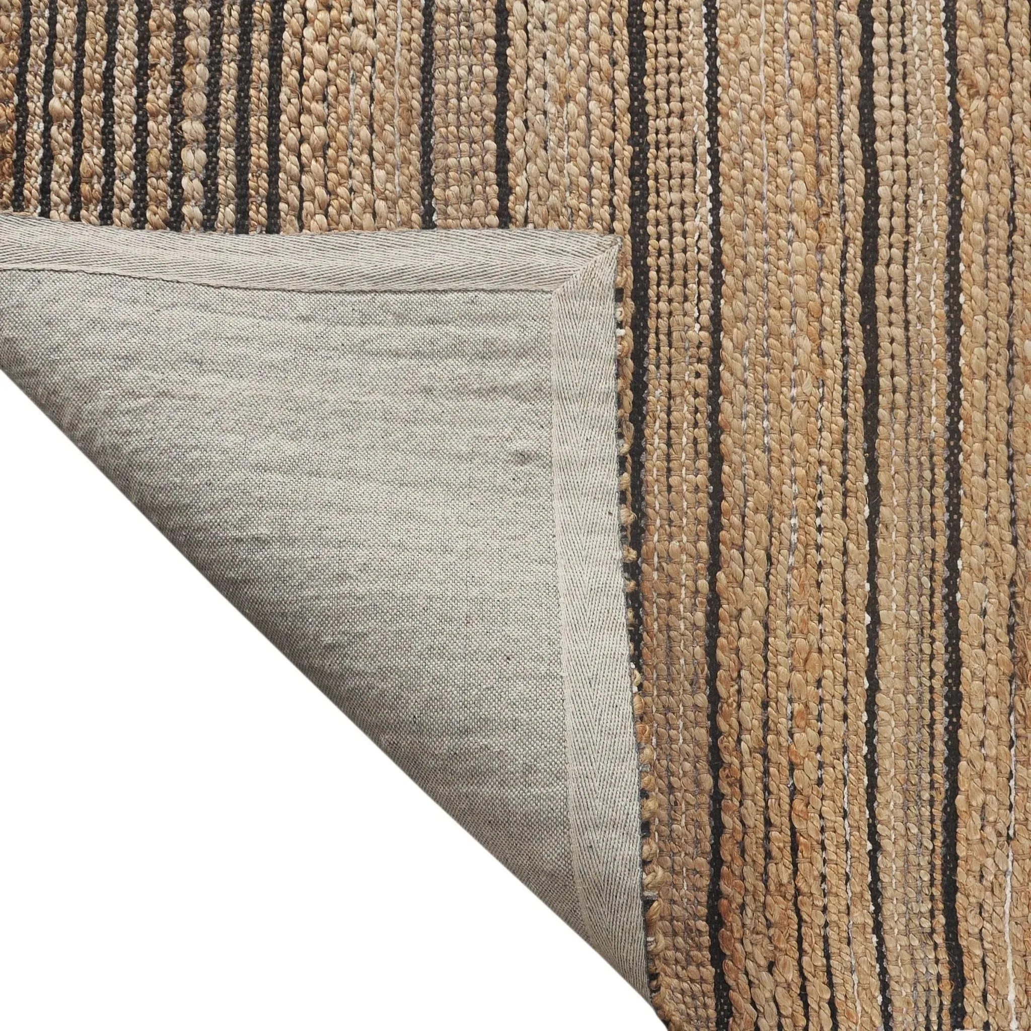 Natural Fiber Lr03387 Tan/Black Rug