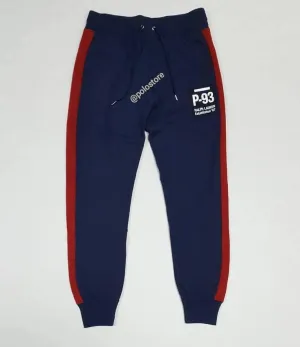 Nwt Polo Ralph Lauren Women's Navy/Red P-93 Patch Joggers