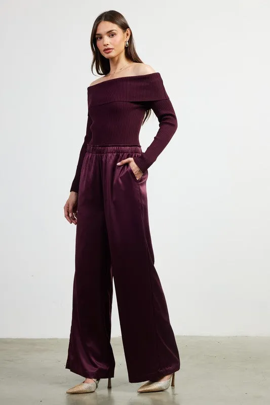 Off  Shoulder Jumpsuit