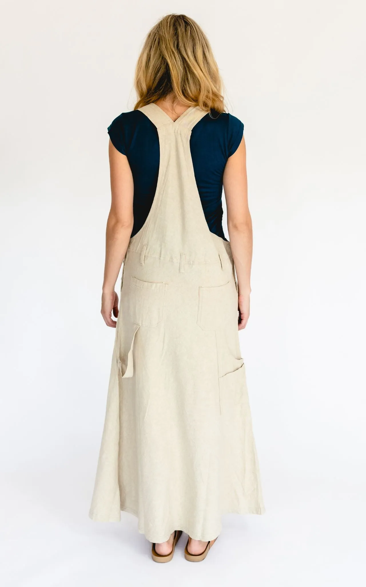 Overall Maxi Dress - Oatmeal