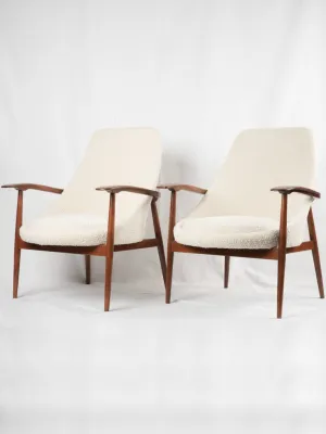 Pair of mid century Swedish armchairs 33½"