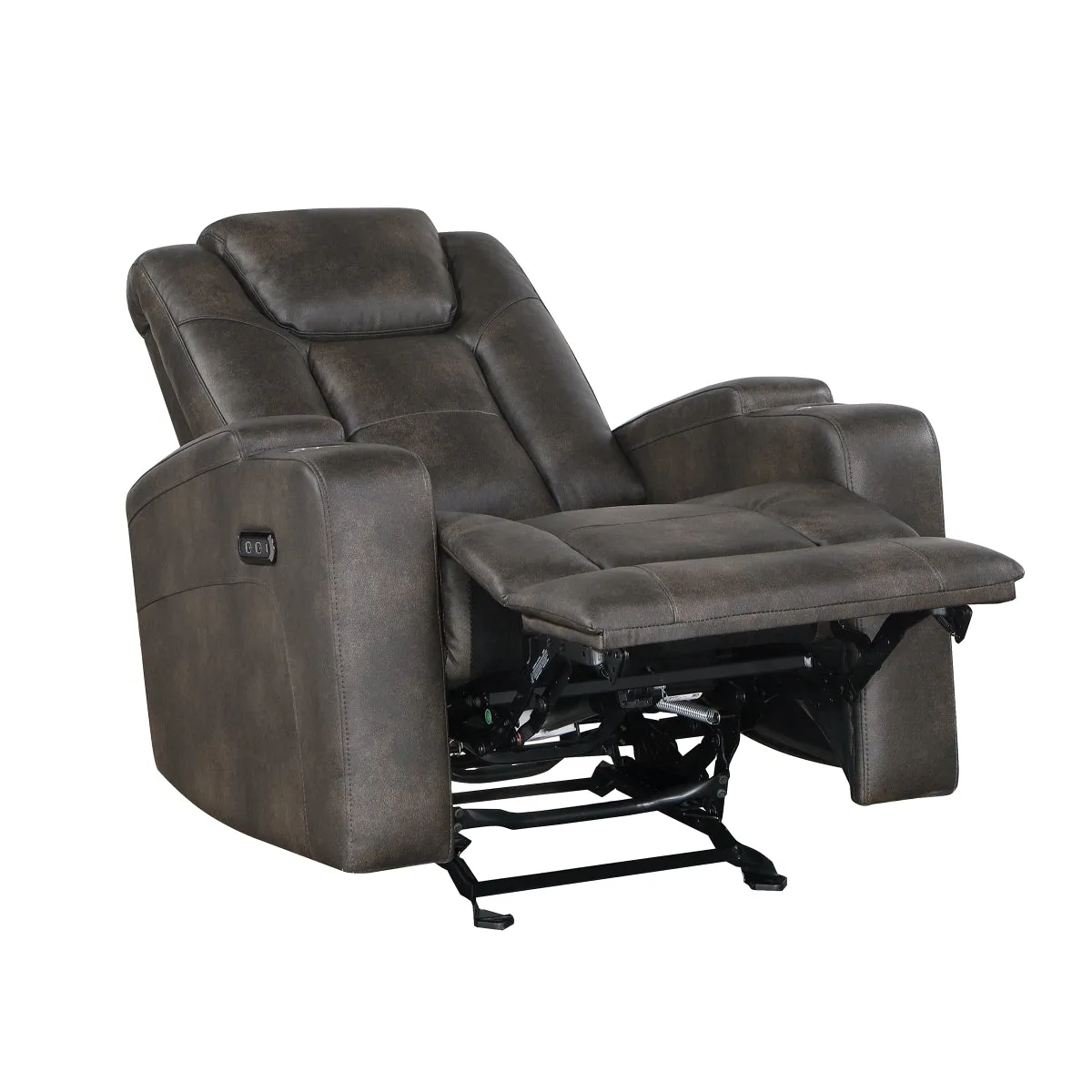 Power Glider Recliner with USB Ports and Cupholders