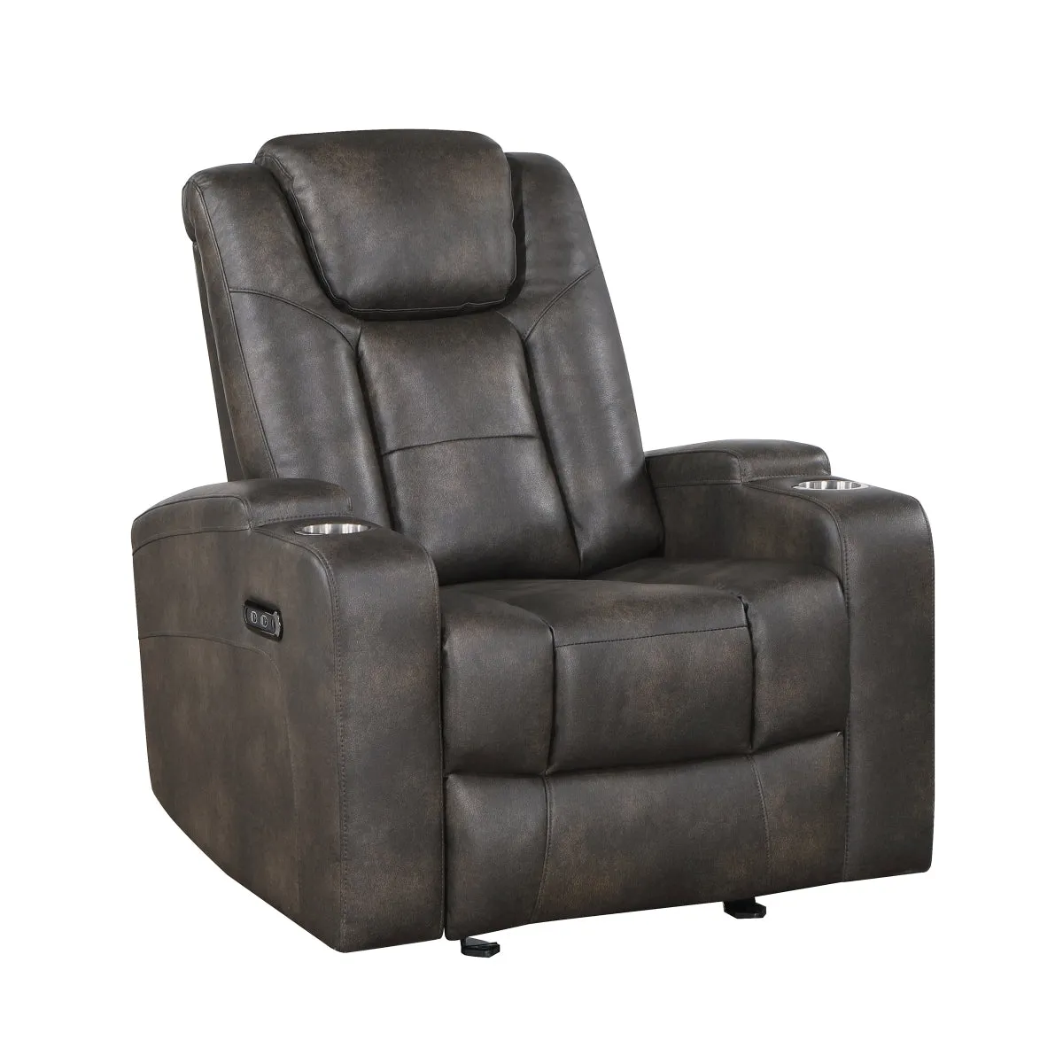 Power Glider Recliner with USB Ports and Cupholders