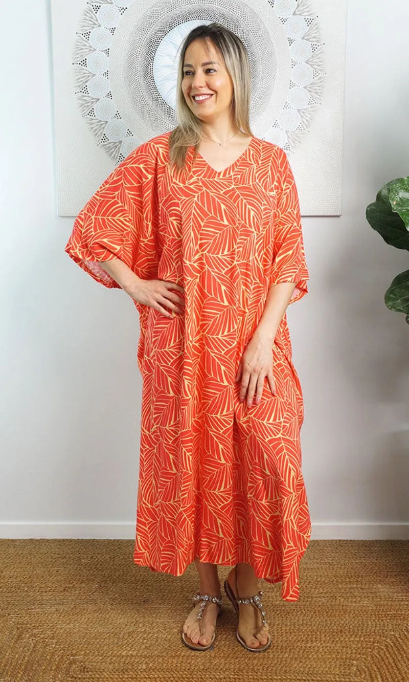 Rayon Premium Kaftan Long Jungle, More Colours