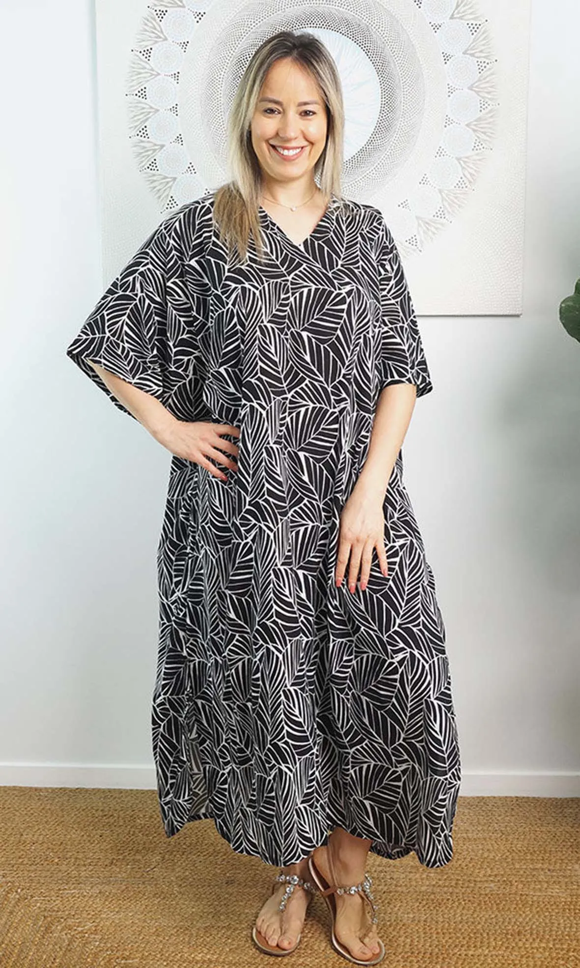 Rayon Premium Kaftan Long Jungle, More Colours