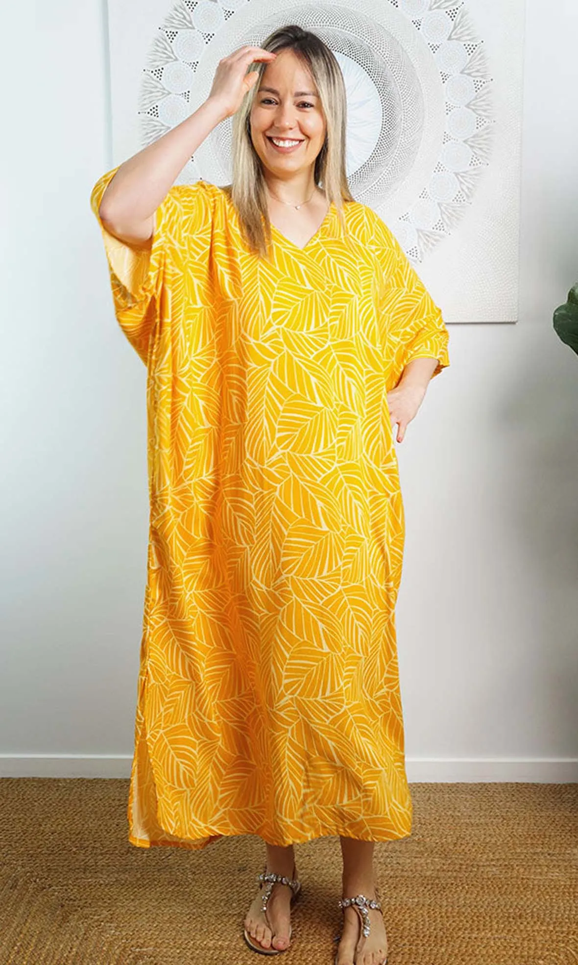 Rayon Premium Kaftan Long Jungle, More Colours