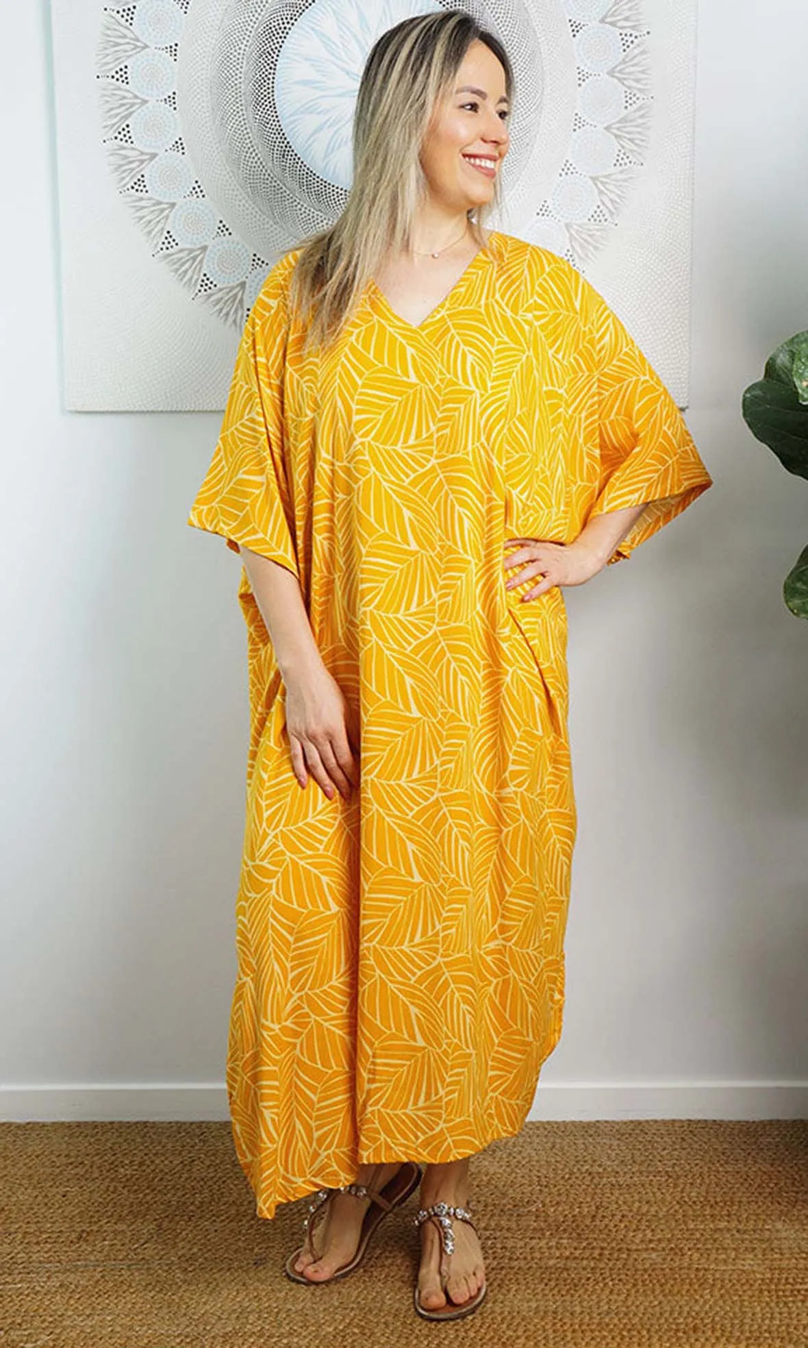 Rayon Premium Kaftan Long Jungle, More Colours