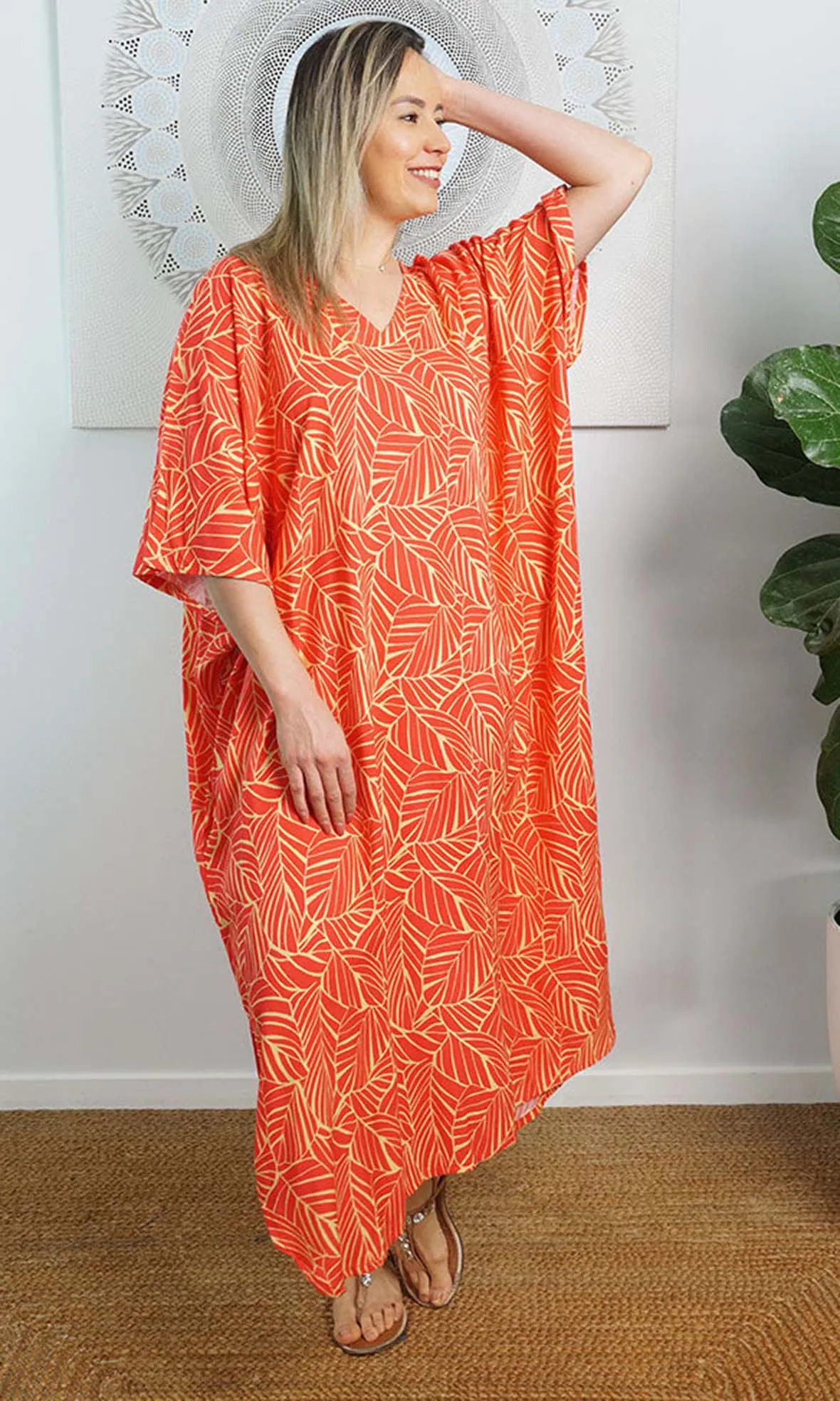 Rayon Premium Kaftan Long Jungle, More Colours