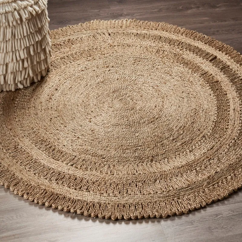 Scallop Grey Natural Fiber Rug