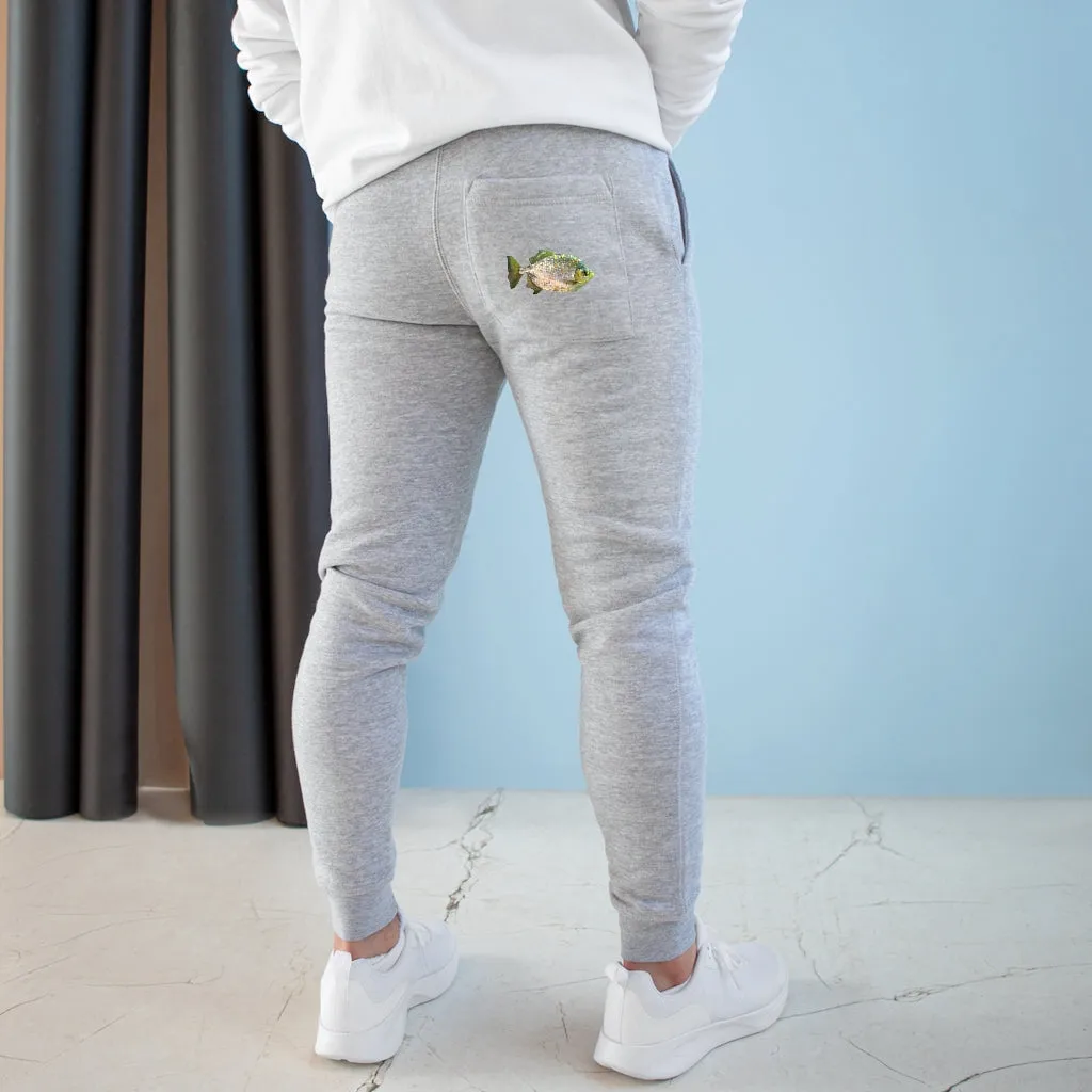 Silver Fish with Specs Premium Fleece Joggers