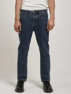 Unchopped Denim Jean - Worn In Blue