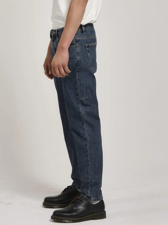 Unchopped Denim Jean - Worn In Blue