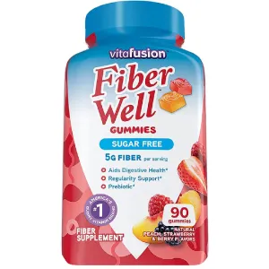 Vitafusion Fiber Well Gummies Sugar-free 90 Count