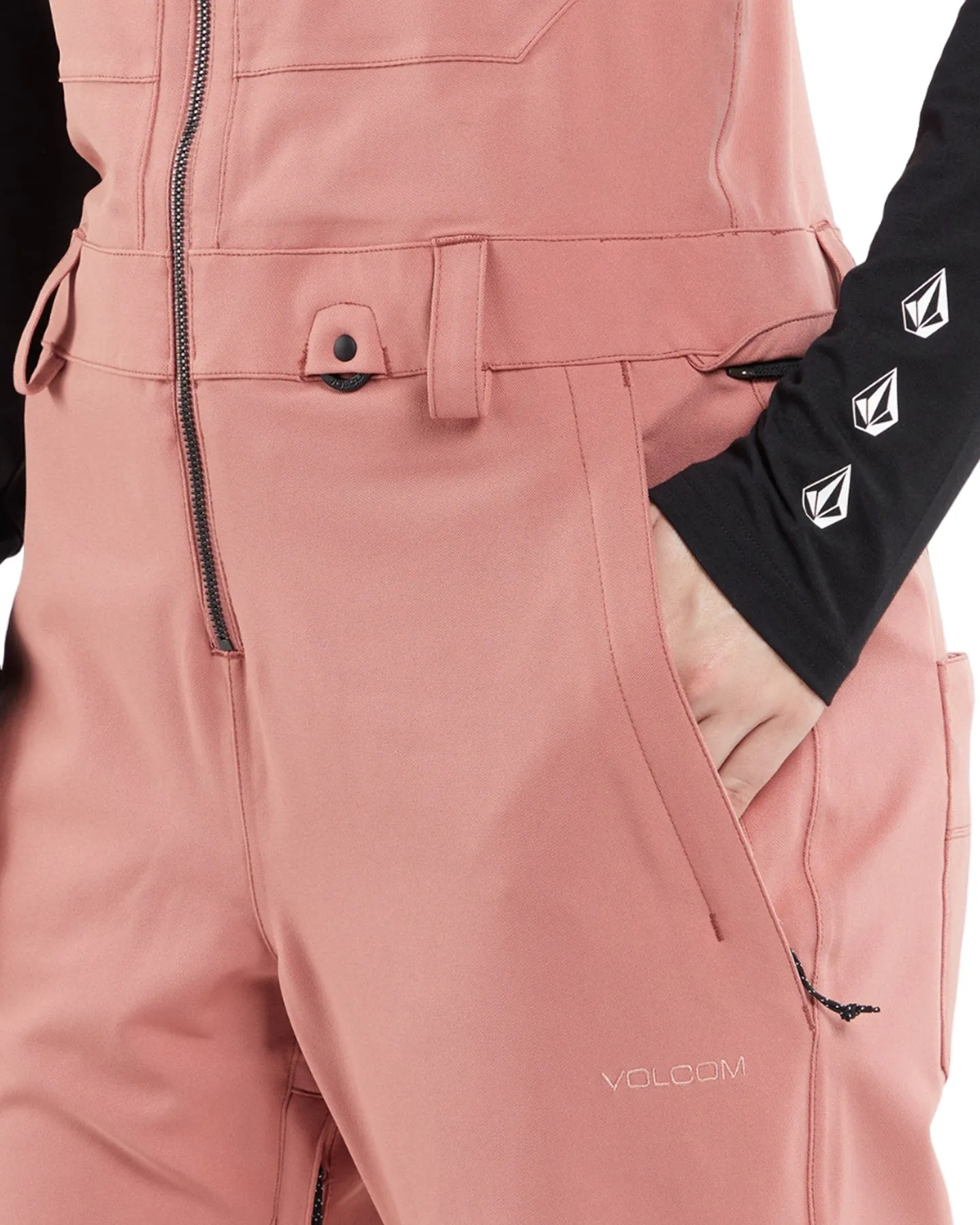 Volcom Swift Bib Overall - Earth Pink