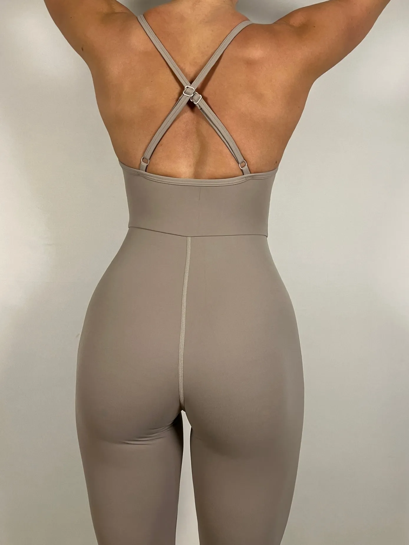 Warm Grey Lux Jumpsuit