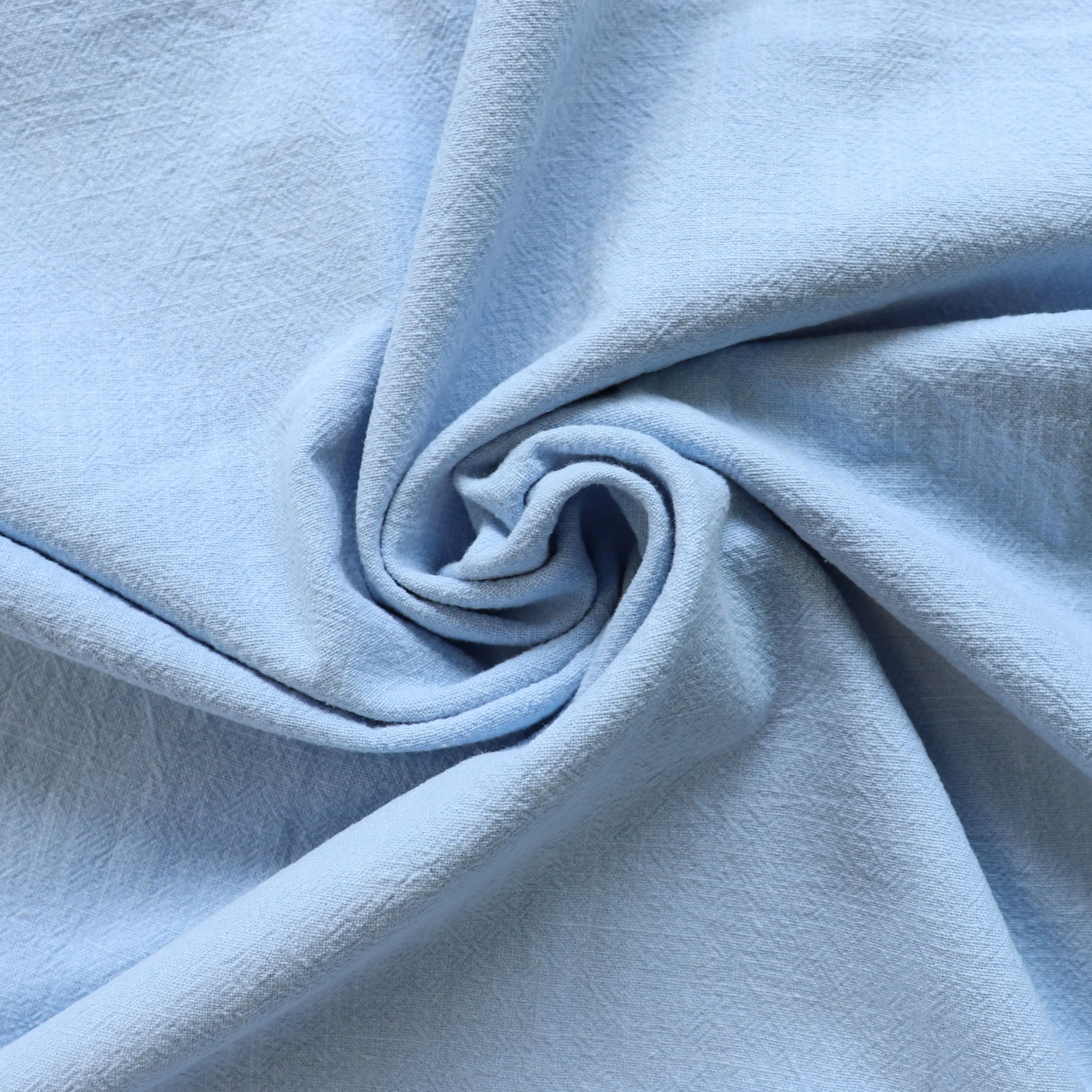 Washed Vintage Cotton - Pale Blue - END OF BOLT 86cm