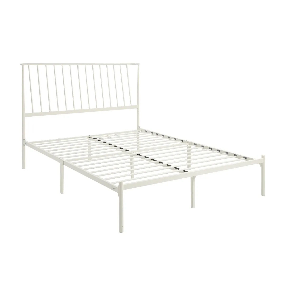 White Queen Platform Bed - Modern Design, Affordable Price