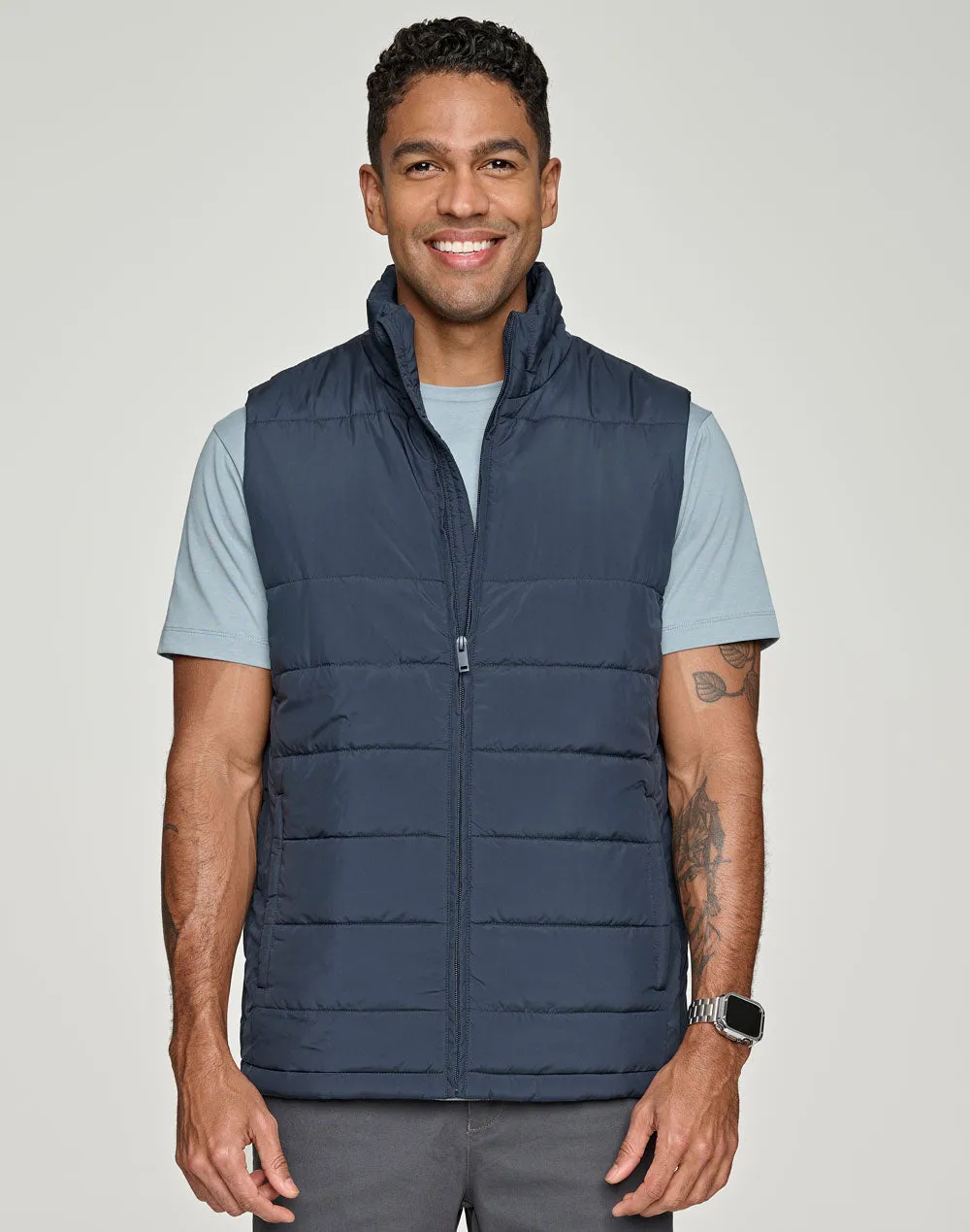 Winning Spirit Sustainable Insulated Puffer Vest (3D Cut) Men's-(JK61)