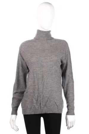 Wolsey grey roll neck jumper size 12/14