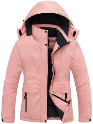 Women's Winter Puffy Jackets Waterproof Winter Coat with Hood Sustainable Fabrics