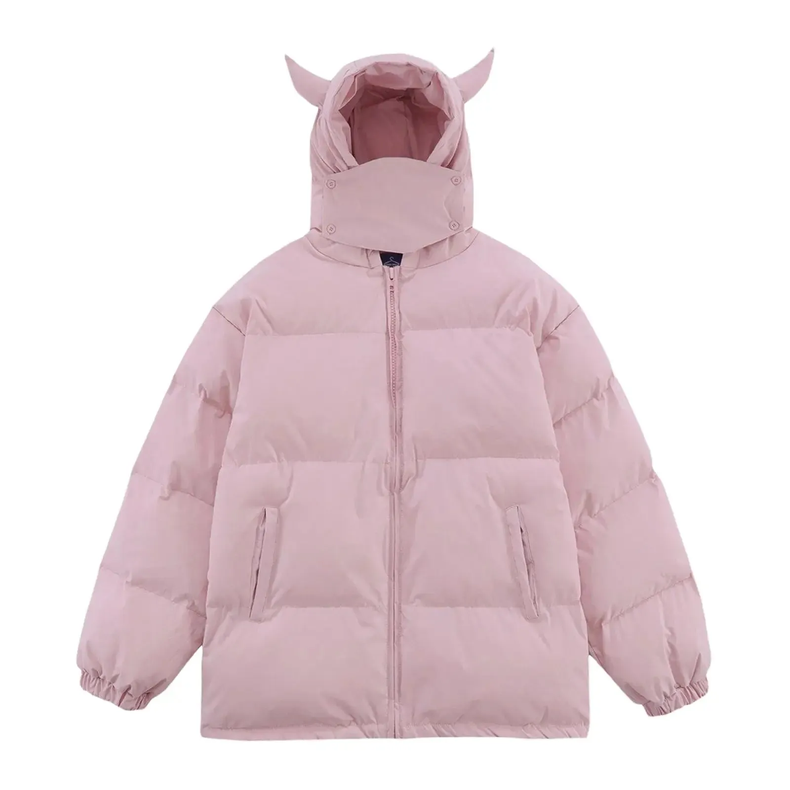 Y2K Oversized Devil Horn Puffer Jacket